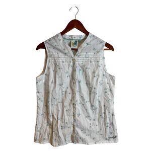 Weird Fish NWT Women’s Lazio Organic Star Fish Printed Sleeveless Shirt Size 14